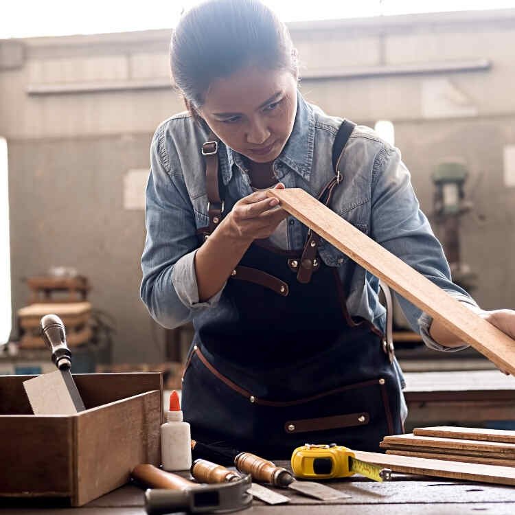 Bespoke carpentry repair for wooden doors and furniture in modern home