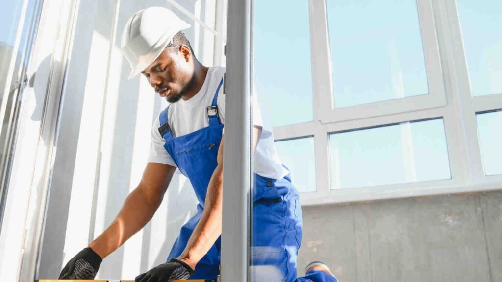 Secure wooden door installation service for residential properties