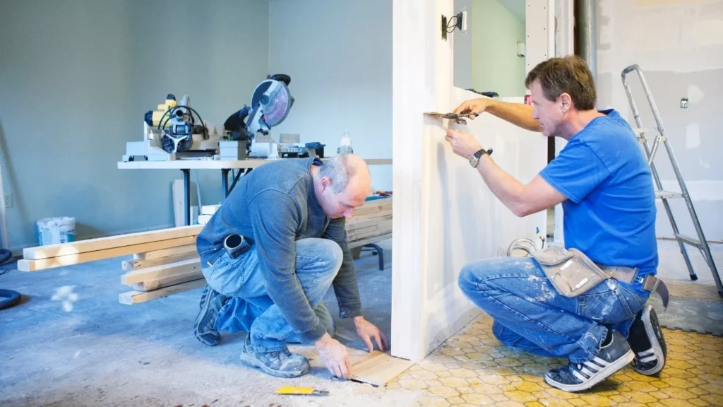 Modern kitchen and bathroom renovation using home renovation services